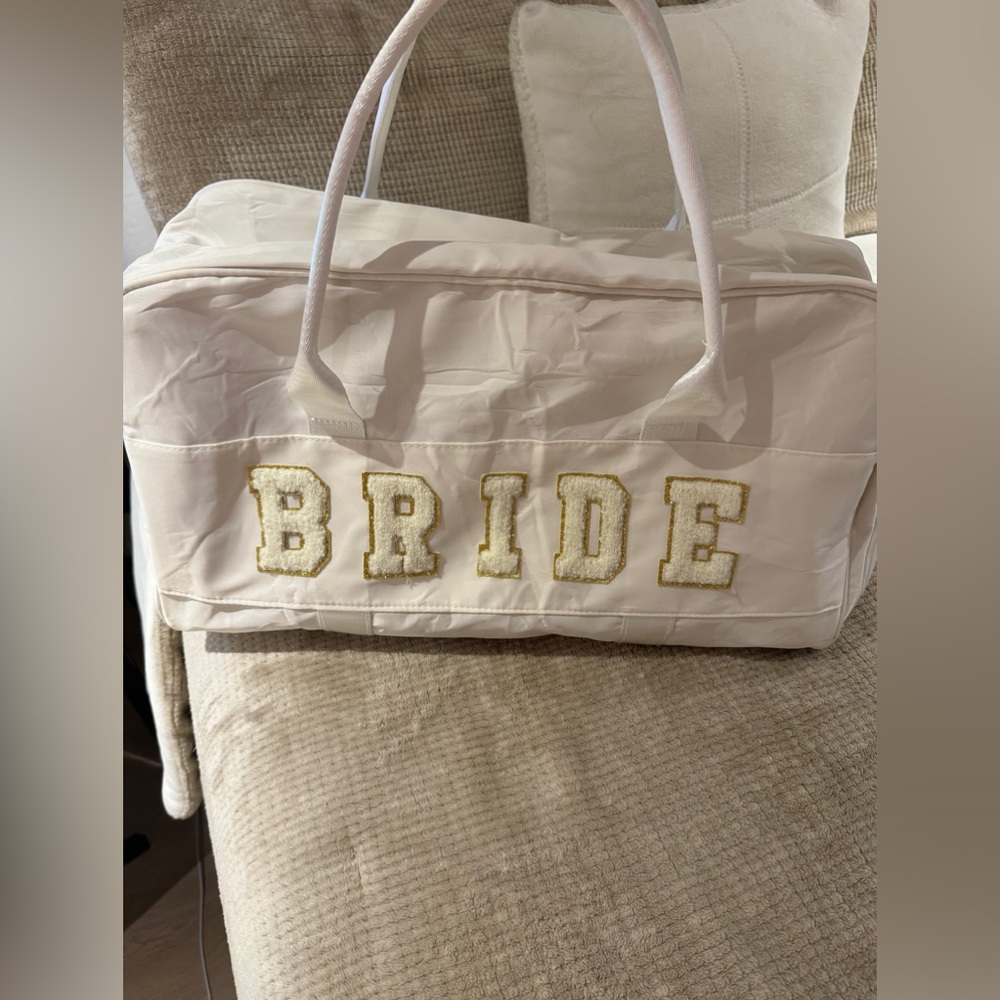 BRIDE Tote Bag Travel Size Weekender Tote with Strap